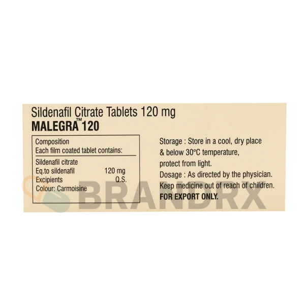 Malegra 120 mg Sunrise - Imagen 2