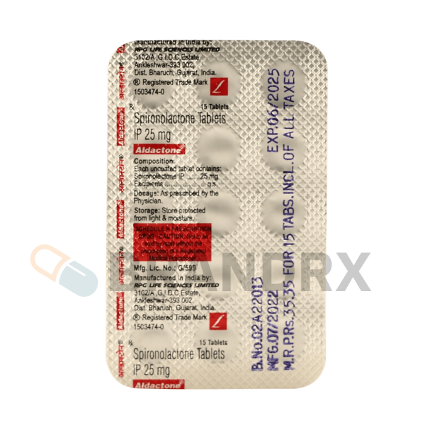 Aldactone 25 mg RPG Life Sciences Ltd. - Imagen 4