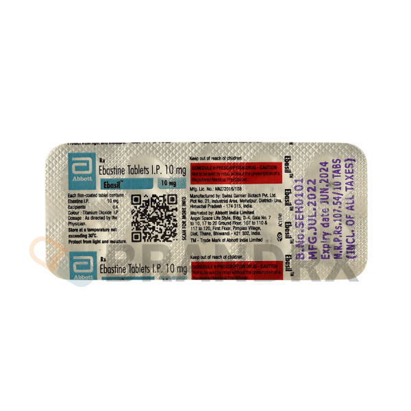 Ebasil 10 mg Abbott Healthcare Pvt. Ltd. - Imagen 2
