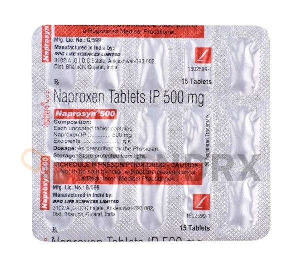 Naprosyn 500 mg RPG Life Sciences Ltd. - Imagen 4
